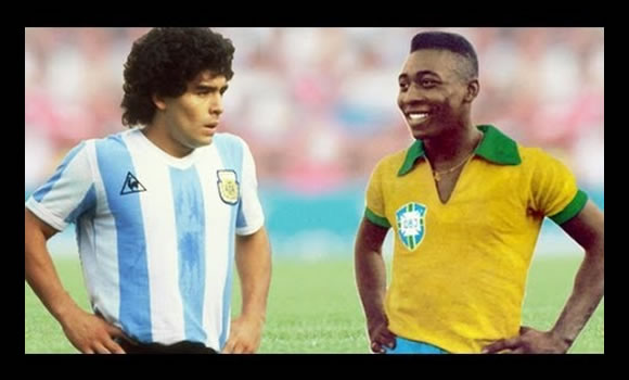 Relacionamos Brasil con la bossanova y la samba, Argentina es rock y tango. <b>Pelé</b> es el ejemplar, <b>Diego Armando Maradona</b>, el mal portado....