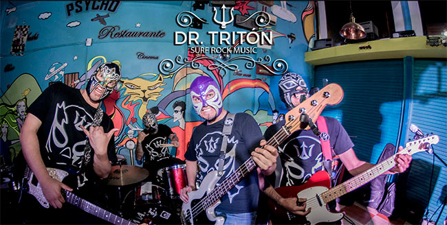 <b>Dr. Tritón</b> es una banda de Surf Rock instrumental de la Ciudad de México, que a pesar de darse a conocer el primer día del año 2010, lleva toca...
