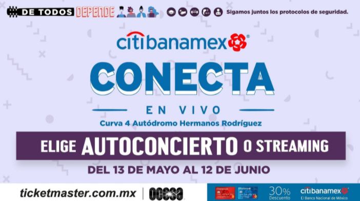 Temporada de Autoconciertos en el Citibanamex Conecta en Vivo