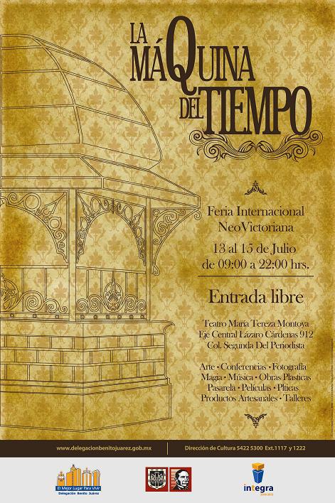 Del 13 al 15 de Julio del 2012, se celebrará en el Teatro María Tereza Montoya, México, Distrito Federal, el evento: Feria Internacional Neo-Victorian...