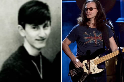 Geddy Lee - antes & después