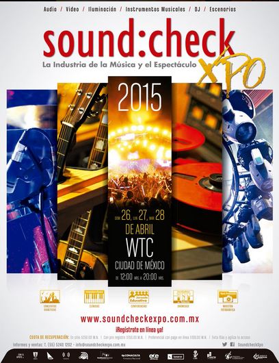 <b>Alan Parsons y Solé Giménez en sound:chek xpo 2015</b>

Se avista ya la llegada de la décimo tercera edición de sound:check Xpo, con fecha del  2...