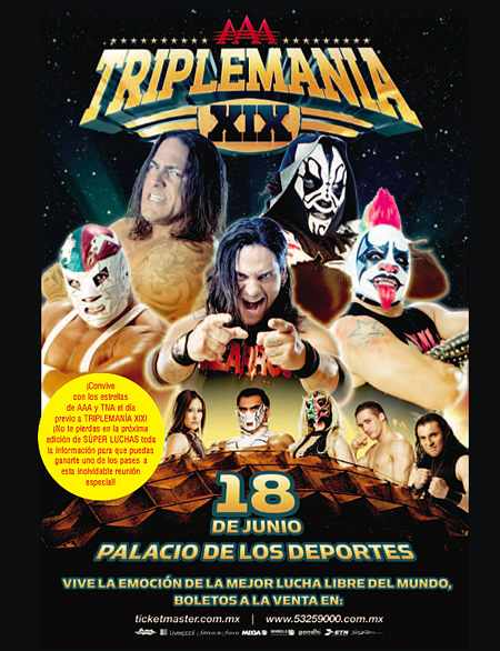 AAA presenta Triplemania XIX desde el Palacio de los Deportes de la ciudad de México

CARTEL:

Cinthia Moreno, Fabi Apache, Lolita y Mari Apache 
...