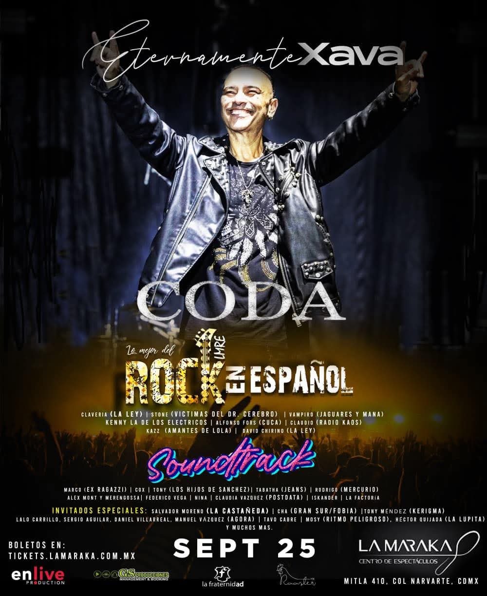homenaje a la leyenda Xava con un concierto especial este 25 de septiembre