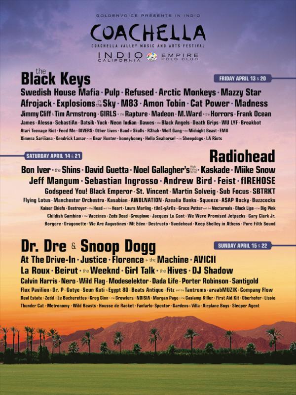 COACHELLA 2012 Presenta Cartel