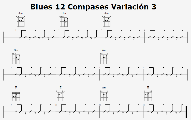 Blues 12 Compases Variación 3
