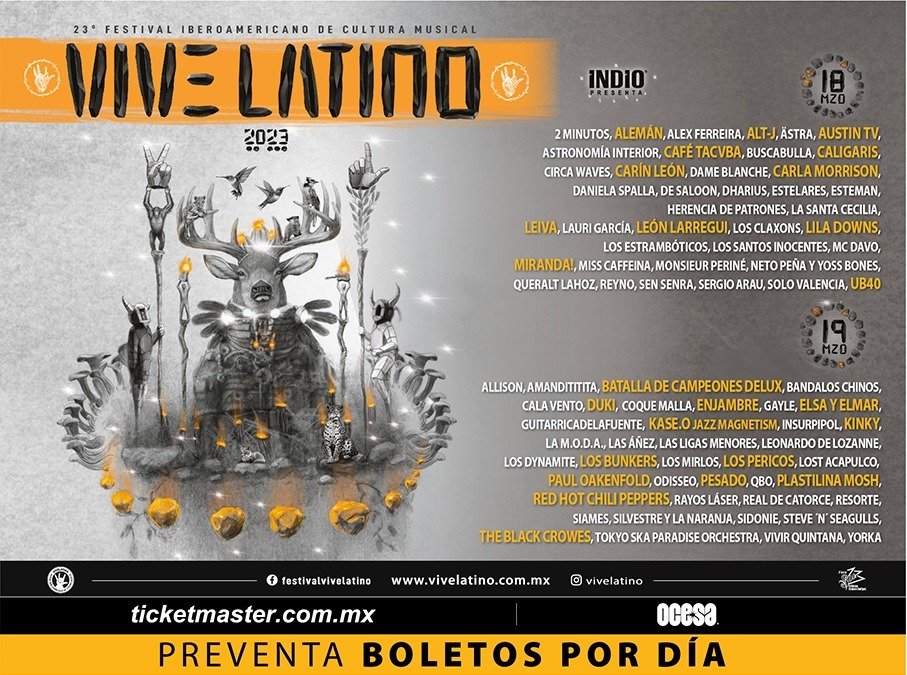 Cartel por días del Festival