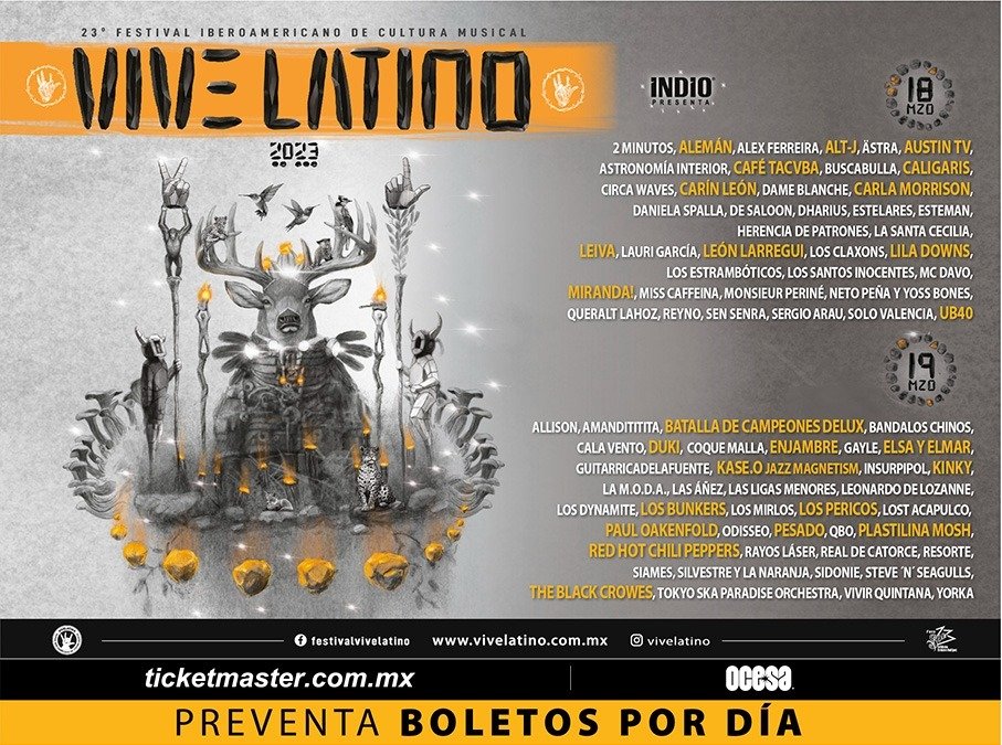 Cartel por días del Festival