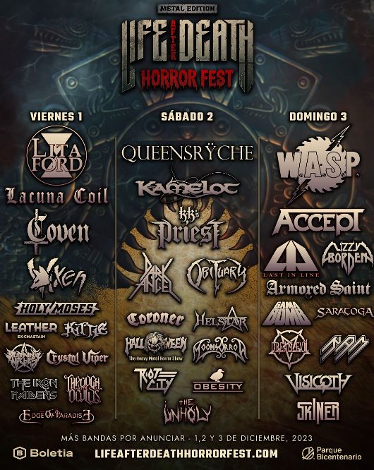 El festival especializado en Terror y Heavy Metal anuncia nuevas bandas