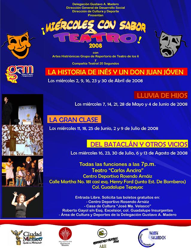 MIERCOLES CON SABOR A TEATRO 