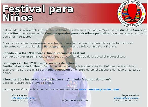 FESTIVAL PARA NIÑOS