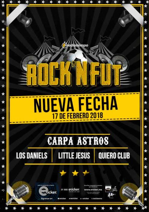 Llega el Rock N´ Fut a Carpa Astros - NUEVA FECHA