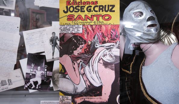 Exposicin de 'EL SANTO' en el Museo del Juguete Antiguo de Mxico