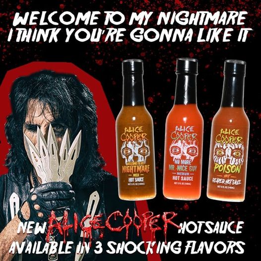 Alice Cooper lanza colección de salsas picantes