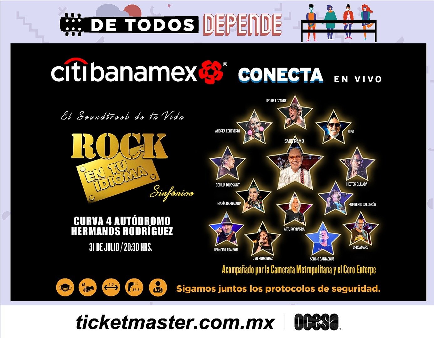 Rock en tu Idioma Sinfónico vuelve a los escenarios de la capital mexicana