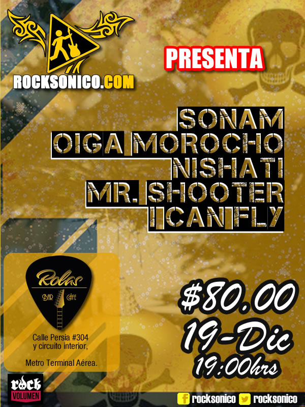 Celebra con nosotros una posada rockera en el Rolas Bar este próximo 19 de diciembre.

Una velada rockera con grandes bandas y el inicio de nuestra...