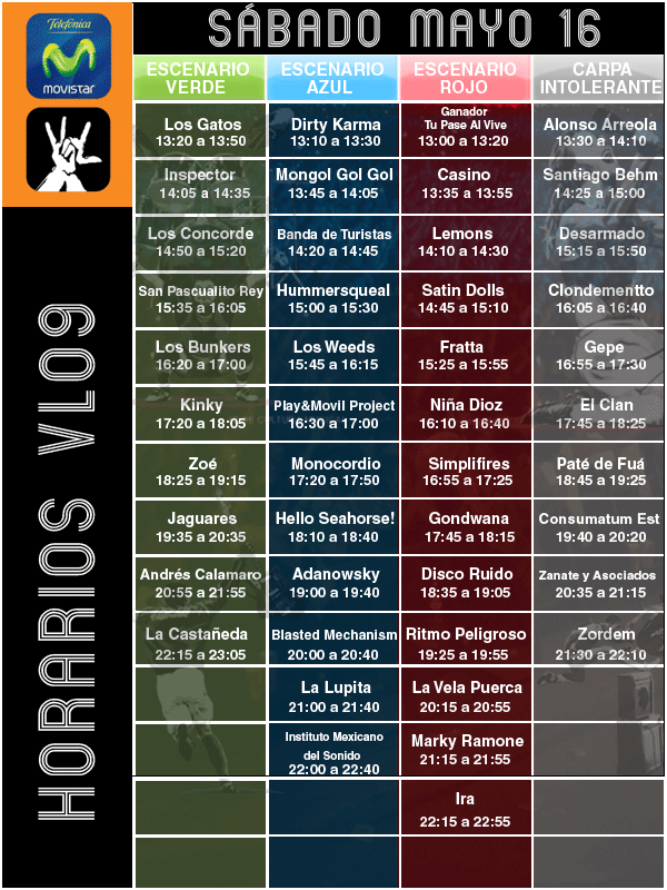 HORARIO DE JAGUARES PARA EL VIVE LATINO