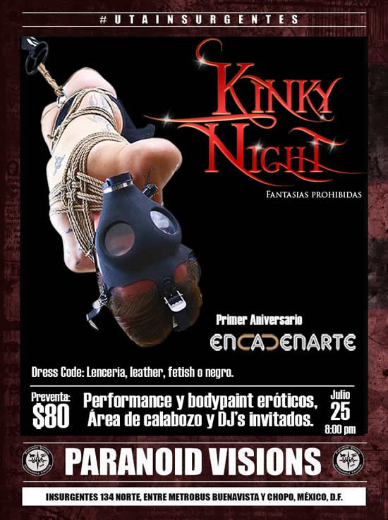 KINKY NIGHT: Fantasias Prohibidas 25 de Julio