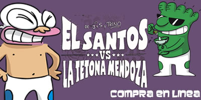 En Rocksonico Shop tenemos a la venta estas bonitas playeras de El Santos Vs La Tetona Mendoza, en distintas tallas y colores, Mercancía Oficial de la...