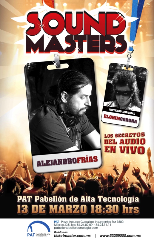 Por Aleysha


<b>Alex Frías</b> uno de los mejores ingenieros de audio en México (Moderatto, Molotov, Aleks Syntek) revela algunos de sus secretos...