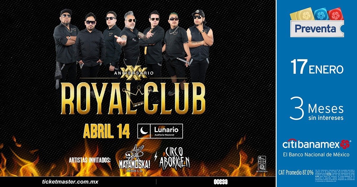 Royal Club - Celebra 30 años de carrera