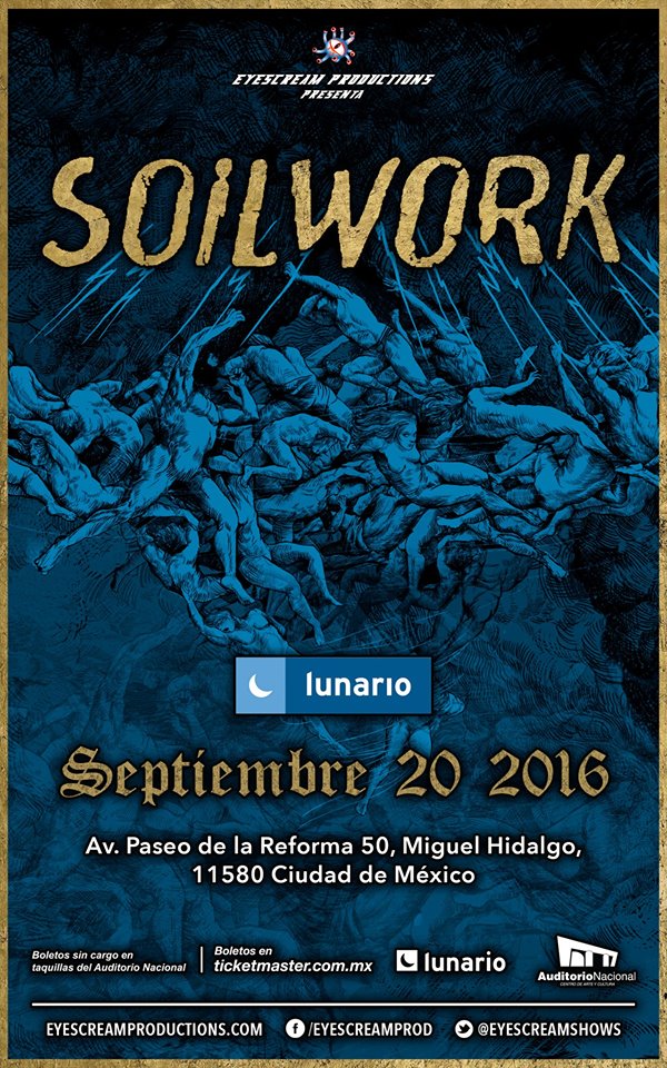 SOILWORKRegresa a México, Soilwork regresa a México, death metal sueco, The ride majestic, Death Sueco Melódico