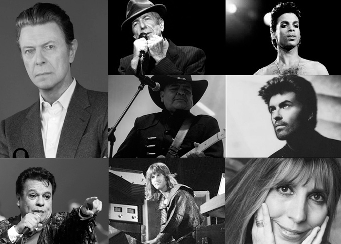MÚSICOS QUE PERDIMOS EN EL 2016Un año en el que se fueron grandes genios como David Bowie, Prince, Keith Emerson y Leonard Cohen, Músicos que perdimos en el 2016, rockstars que fallecieron en el 2016,  muchos genios del rock murieron en el 2016