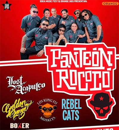 PANTEÓN ROCOCÓEsta de regreso y se presentan el próximo 1 de abril, Panteón rococo en el chango, lost acapulco en cuautitlán