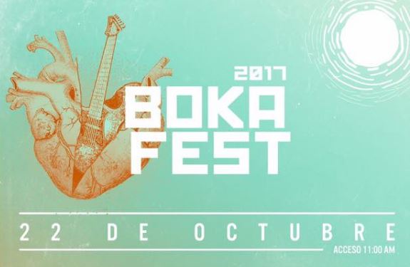 BOKA FESTCaligaris, Desorden Público, Los pericos, inspector y más, en Tecamac el 22 de Octubre, Festival Boka Fest 2017, cartel del boka fest, caligaris en tecamac, bad manners en tecamac