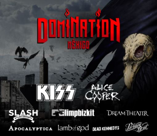 KISS, ALICE COOPER, LIMP BIZKIT, SLASH, DREAM THEATER y más