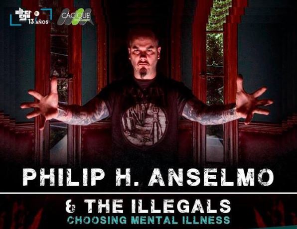 PHIL ANSELMO AND THE ILLEGALSCon nuevo álbum y set especial de Pantera visitan la CDMX, PHIL ANSELMO llega al circo volador con The Illegals