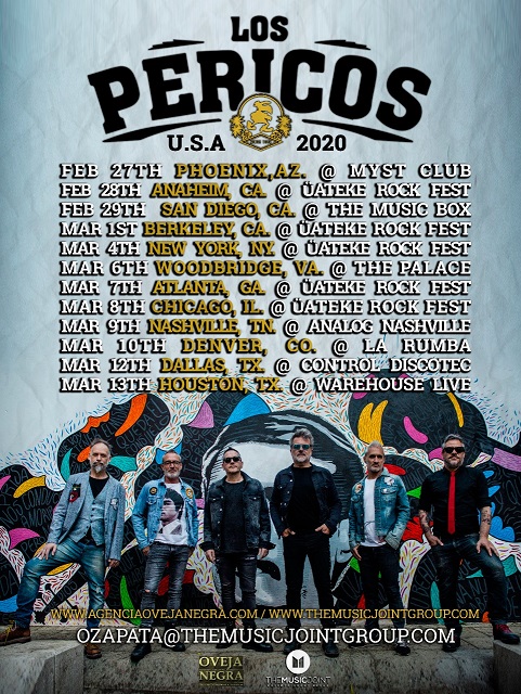 Los PericosAnuncian gira por Norteamérica , 