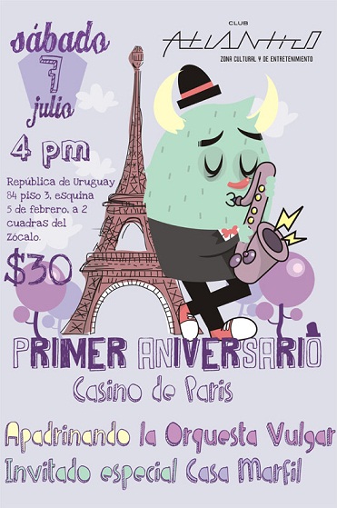 CASINO DE PARIS7 Jul en Club Atlántico, 