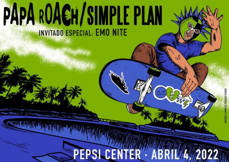 PAPA ROACH AND SIMPLE PLANEn Pepsi Center 4 de abril, Simple Plan & Papa Roach juntos por primera vez en el Pepsi Center WTC