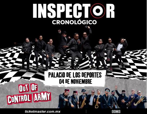 INSPECTORAnuncia uno de los shows más importantes de su carrera, INSPECTOR Y OUT OF CONTROL ARMY EN EL PALACIO DE LOS DEPORTES