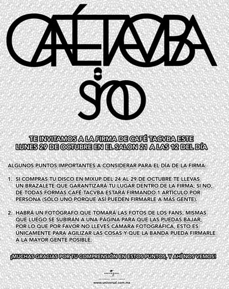 FIRMA DE CAFE TACVBALUNES 29 OCTUBRE, 