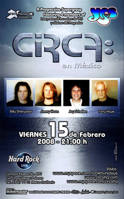 CIRCA En el Hard Rock Live, 