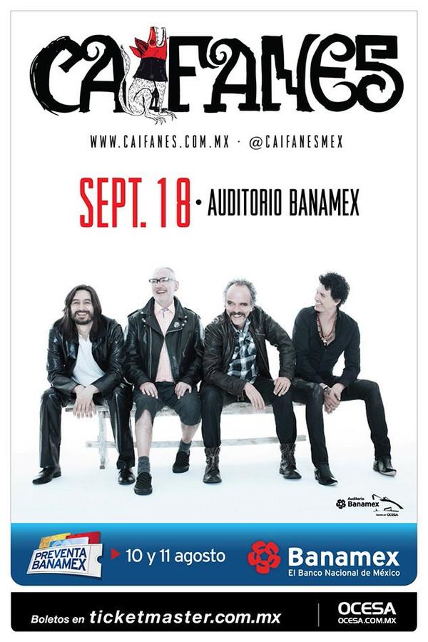 CAIFANES Regresa a Monterrey - 18 Sept, Caifanes regresa a Monterrey, Caifanes en el Auditorio Banamex el próximo 18 de Septiembre,  Concierto de Caifanes en Monterrey para el 18 de Septiembre