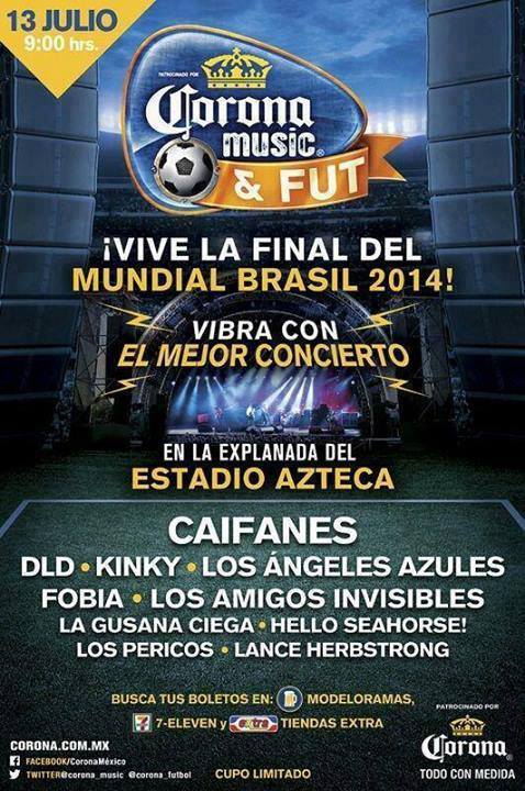 CORONA MUSIC FUTFiesta Rockera y Futbolera - 13 de Julio, 