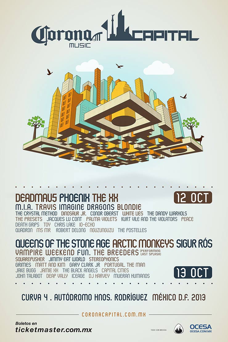 CORONA CAPITAL 201312 - 13 de Octubre Cartel, 