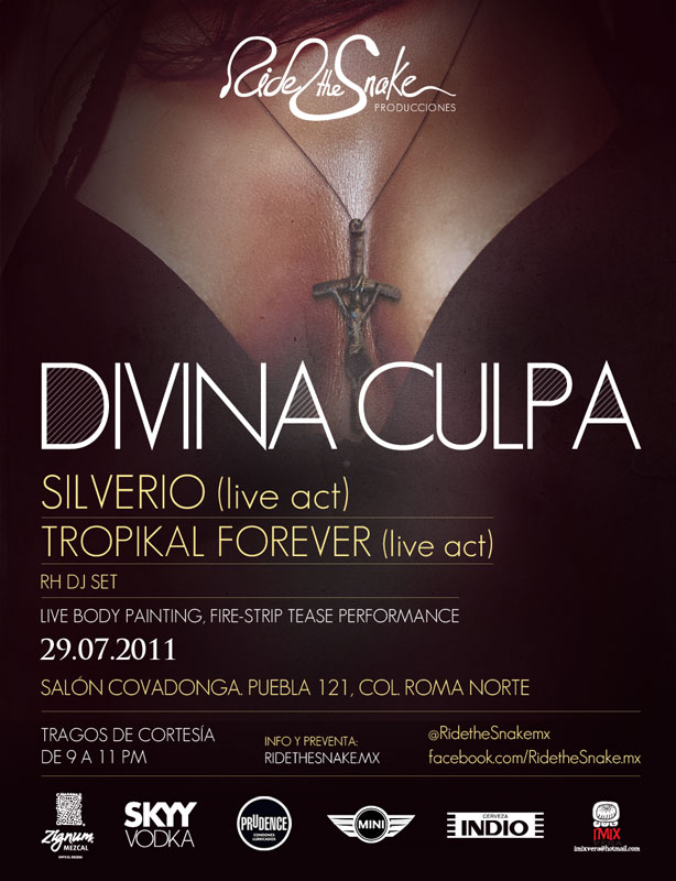 DIVINA CULPAFlyer / Teaser / Fiesta Sensual y Chabocha con Silverio y Tropikal Forever, 