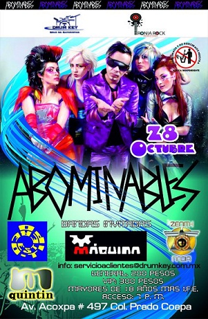 ABOMINABLES28-Oct, en Maximus Quintin, Coapa, 