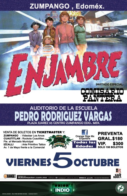 Enjambre y Comisario Pantera5 Oct Zumpango Edomex, 