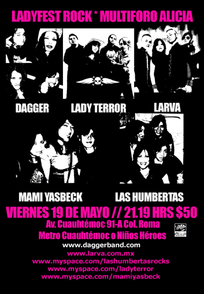 Lady Fest Rock Una noche Rocker de chicas y Metal!!!, 