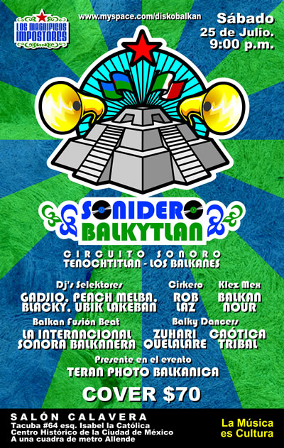 SONIDERO BALKYTLANSalon Calavera - 25 Julio, 