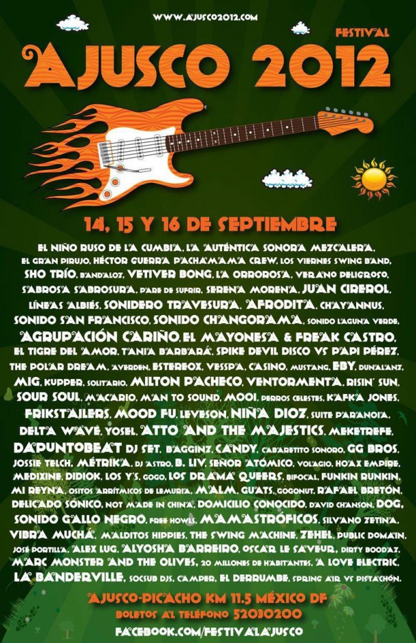 FESTIVAL AJUSCO 2012Mustang, Sonido San Francisco, Juan Cicerol, etc, 