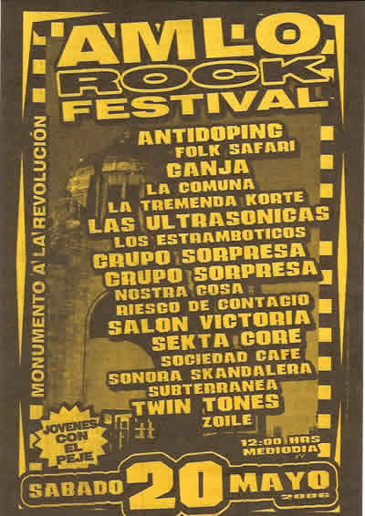 AMLO ROCK FESTIVAL20 - MAYO - MONUMENTO A LA REVOLUCION, 