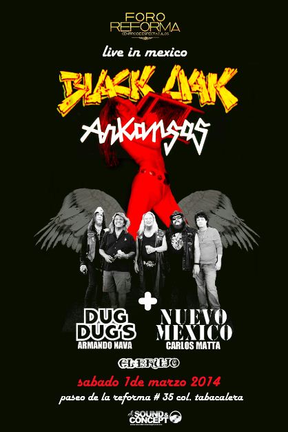 BLACK OAK ARKANSASen México - 1 de Marzo, 