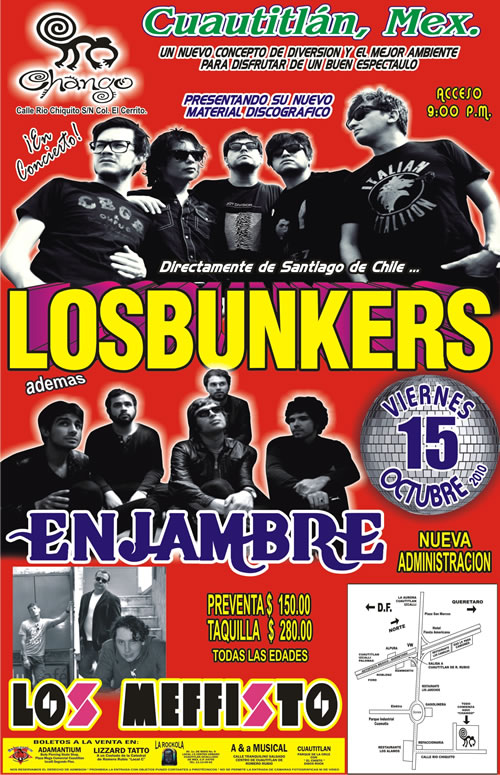 LOS BUNKERSPresentan nuevo material - 15 Oct, 