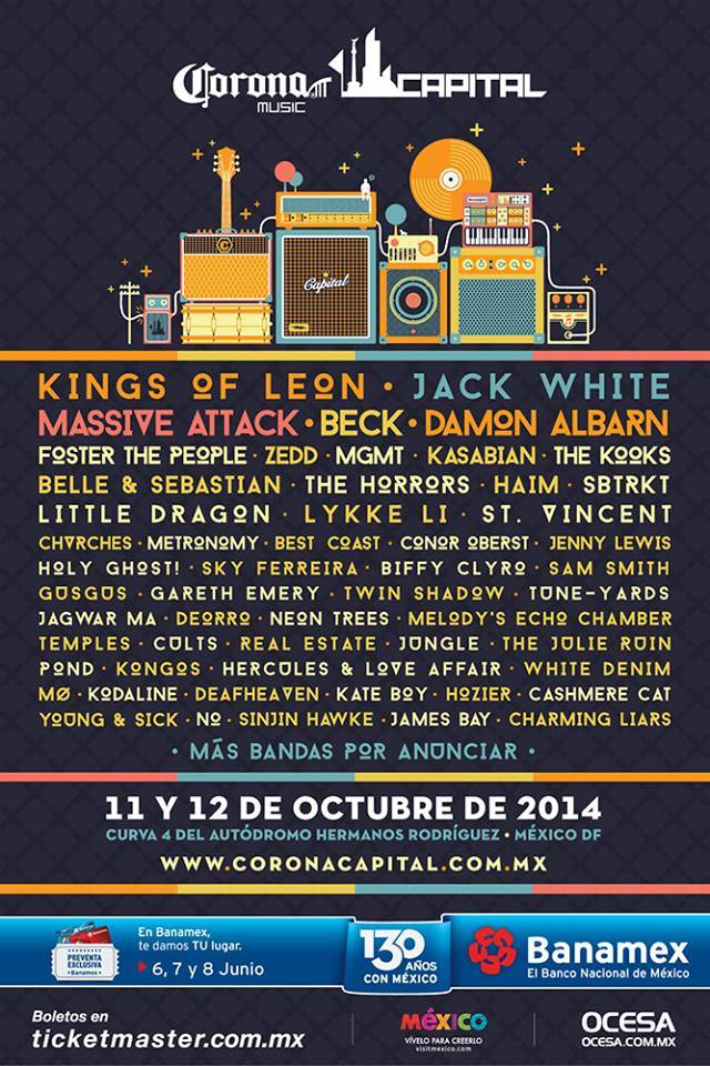 CORONA CAPITAL 2014Cartel Anunciado, 